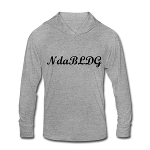 NdaBLDG "I LOVE MY QUEEN " Tri-Blend Hoodie Shirt - heather gray