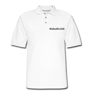 NdaBLDG Men's  Polo Shirt - white