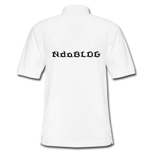 NdaBLDG Men's  Polo Shirt - white