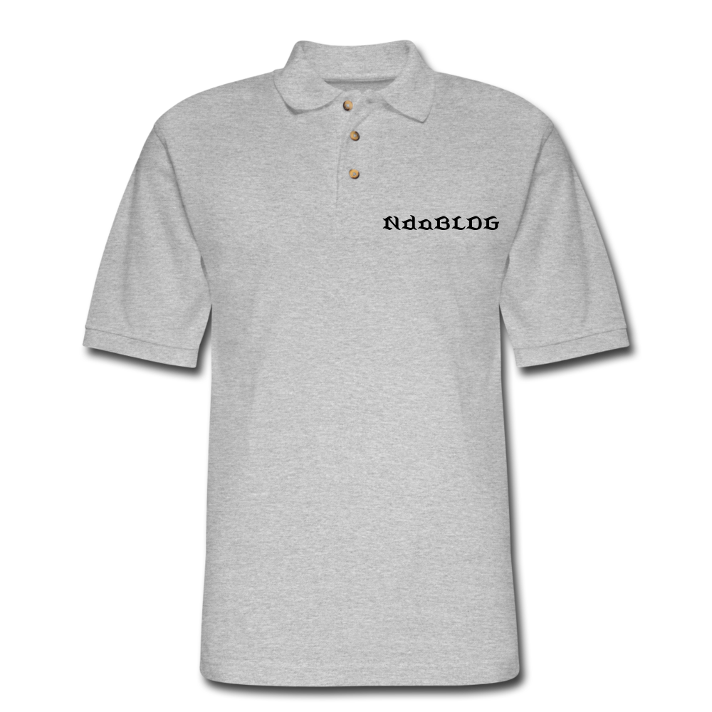 NdaBLDG Men's  Polo Shirt - heather gray