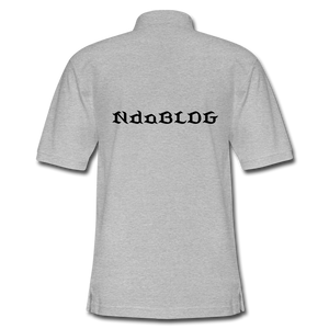NdaBLDG Men's  Polo Shirt - heather gray