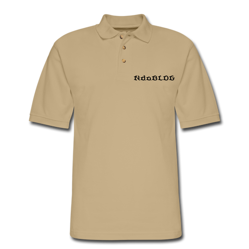 NdaBLDG Men's  Polo Shirt - beige