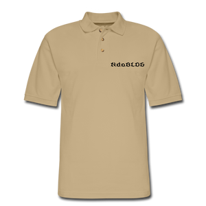 NdaBLDG Men's  Polo Shirt - beige
