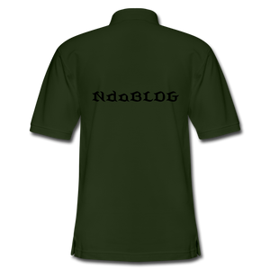 NdaBLDG Men's  Polo Shirt - forest green