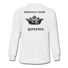 Load image into Gallery viewer, NdaBLDG &quot;PROTECT OUR QUEENS &quot; long sleeve shirts - white
