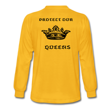 Load image into Gallery viewer, NdaBLDG &quot;PROTECT OUR QUEENS &quot; long sleeve shirts - gold
