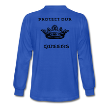 Load image into Gallery viewer, NdaBLDG &quot;PROTECT OUR QUEENS &quot; long sleeve shirts - royal blue
