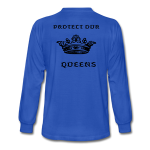 NdaBLDG "PROTECT OUR QUEENS " long sleeve shirts - royal blue