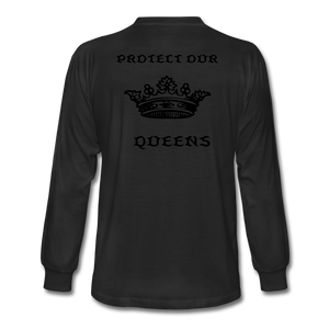 NdaBLDG "PROTECT OUR QUEENS " long sleeve shirts - black