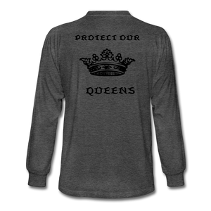 NdaBLDG "PROTECT OUR QUEENS " long sleeve shirts - heather black