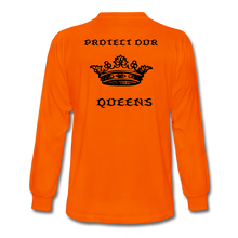 Load image into Gallery viewer, NdaBLDG &quot;PROTECT OUR QUEENS &quot; long sleeve shirts - orange
