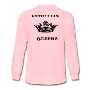 NdaBLDG "PROTECT OUR QUEENS " long sleeve shirts - pink