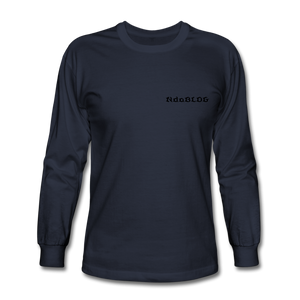 NdaBLDG "PROTECT OUR QUEENS " long sleeve shirts - navy