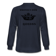 Load image into Gallery viewer, NdaBLDG &quot;PROTECT OUR QUEENS &quot; long sleeve shirts - navy
