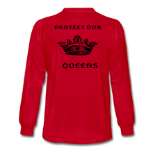 Load image into Gallery viewer, NdaBLDG &quot;PROTECT OUR QUEENS &quot; long sleeve shirts - red
