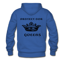 Load image into Gallery viewer, NdaBLDG &quot;PROTECT OUR QUEENS&quot; HOODIE - royal blue
