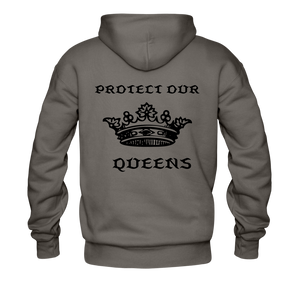 NdaBLDG "PROTECT OUR QUEENS" HOODIE - asphalt gray