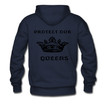 Load image into Gallery viewer, NdaBLDG &quot;PROTECT OUR QUEENS&quot; HOODIE - navy
