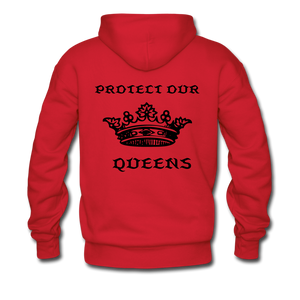 NdaBLDG "PROTECT OUR QUEENS" HOODIE - red