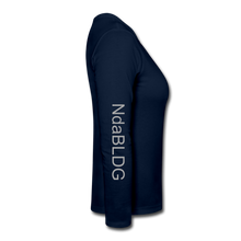Load image into Gallery viewer, NdaBLDG Women&#39;s Long Sleeve Jersey T-Shirt - navy
