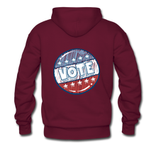 Load image into Gallery viewer, Men&#39;s Hoodie &quot;VOTE&quot; - burgundy
