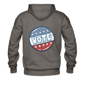 Men's Hoodie "VOTE" - asphalt gray