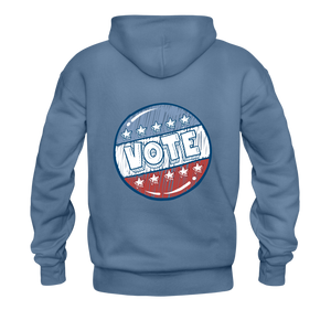 Men's Hoodie "VOTE" - denim blue
