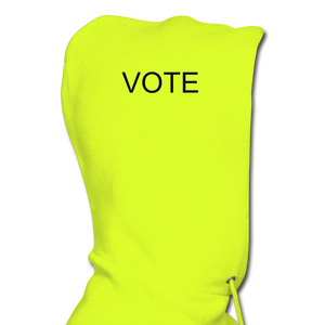 Men's Hoodie "VOTE" - safety green