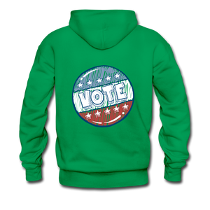 Men's Hoodie "VOTE" - kelly green