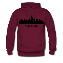 Load image into Gallery viewer, NdaBLDG &quot;HOME STATE&quot; Men&#39;s Hoodie - burgundy
