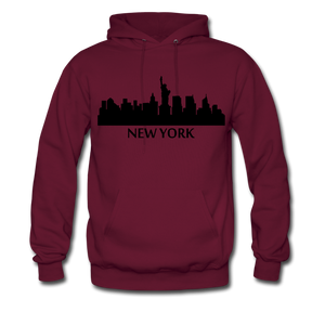NdaBLDG "HOME STATE" Men's Hoodie - burgundy