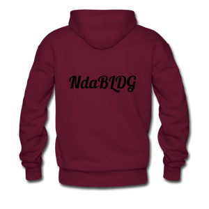 NdaBLDG "HOME STATE" Men's Hoodie - burgundy