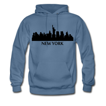 Load image into Gallery viewer, NdaBLDG &quot;HOME STATE&quot; Men&#39;s Hoodie - denim blue
