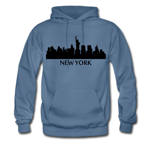 NdaBLDG "HOME STATE" Men's Hoodie - denim blue