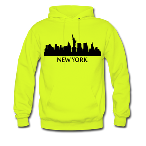 NdaBLDG "HOME STATE" Men's Hoodie - safety green
