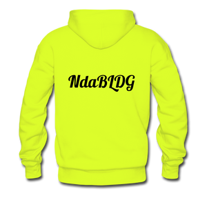 NdaBLDG "HOME STATE" Men's Hoodie - safety green