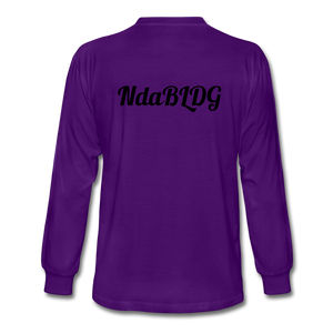 NdaBLDG Men's Long Sleeve T-Shirt - purple