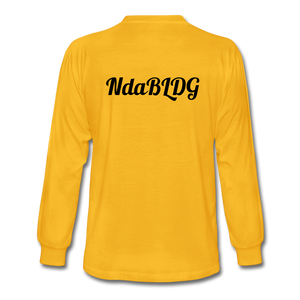NdaBLDG Men's Long Sleeve T-Shirt - gold