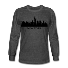 Load image into Gallery viewer, NdaBLDG Men&#39;s Long Sleeve T-Shirt - heather black
