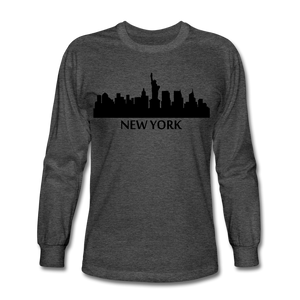 NdaBLDG Men's Long Sleeve T-Shirt - heather black