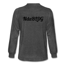 Load image into Gallery viewer, NdaBLDG Men&#39;s Long Sleeve T-Shirt - heather black
