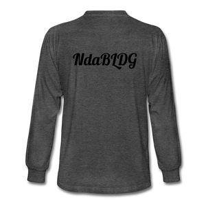 NdaBLDG Men's Long Sleeve T-Shirt - heather black
