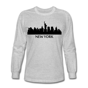 NdaBLDG Men's Long Sleeve T-Shirt - heather gray