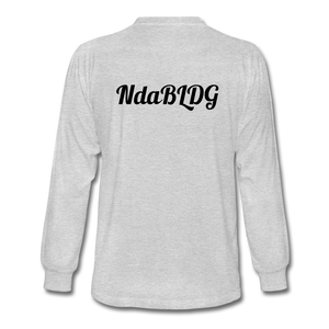 NdaBLDG Men's Long Sleeve T-Shirt - heather gray