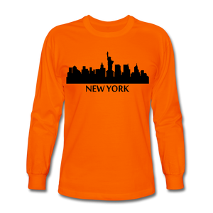 NdaBLDG Men's Long Sleeve T-Shirt - orange