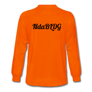 NdaBLDG Men's Long Sleeve T-Shirt - orange