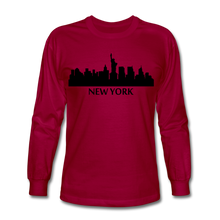 Load image into Gallery viewer, NdaBLDG Men&#39;s Long Sleeve T-Shirt - dark red
