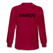 Load image into Gallery viewer, NdaBLDG Men&#39;s Long Sleeve T-Shirt - dark red
