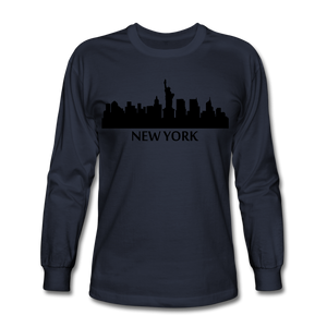 NdaBLDG Men's Long Sleeve T-Shirt - navy