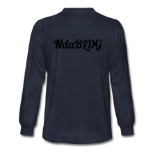 Load image into Gallery viewer, NdaBLDG Men&#39;s Long Sleeve T-Shirt - navy
